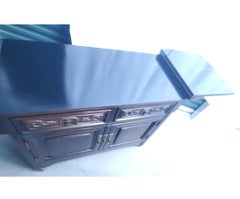 Vintage American of Martinsville Chinoiserie Rolling Sideboard