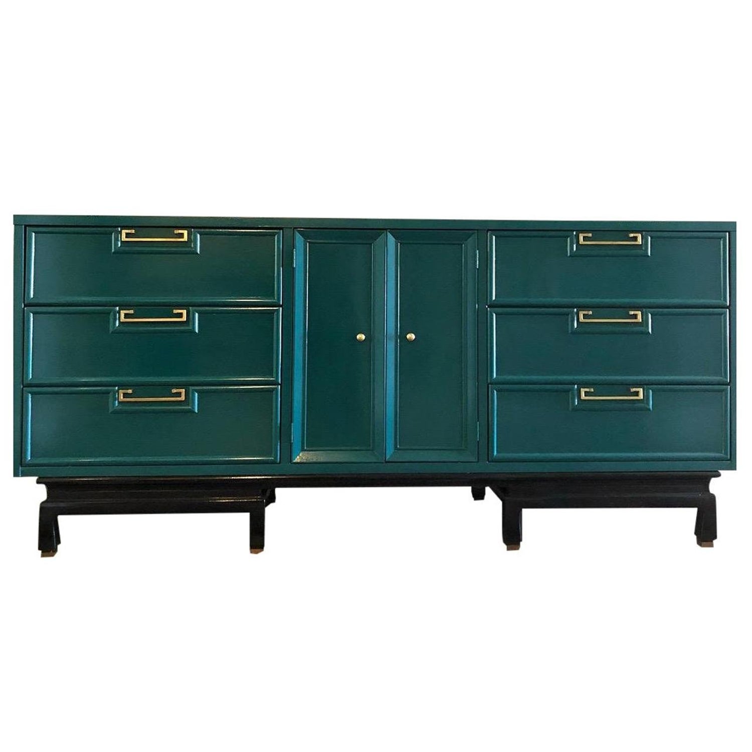 Teal Dressers And Credenzas 2 For Sale On 1stdibs