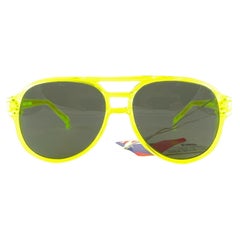 Retro American Optical " Aerosite " Aviator Neon Sunglasses 80'S Made in Usa