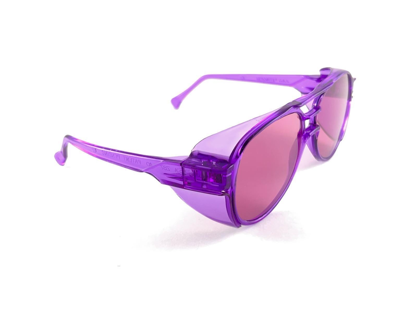 Violet Lunettes de soleil vintage American Optical 