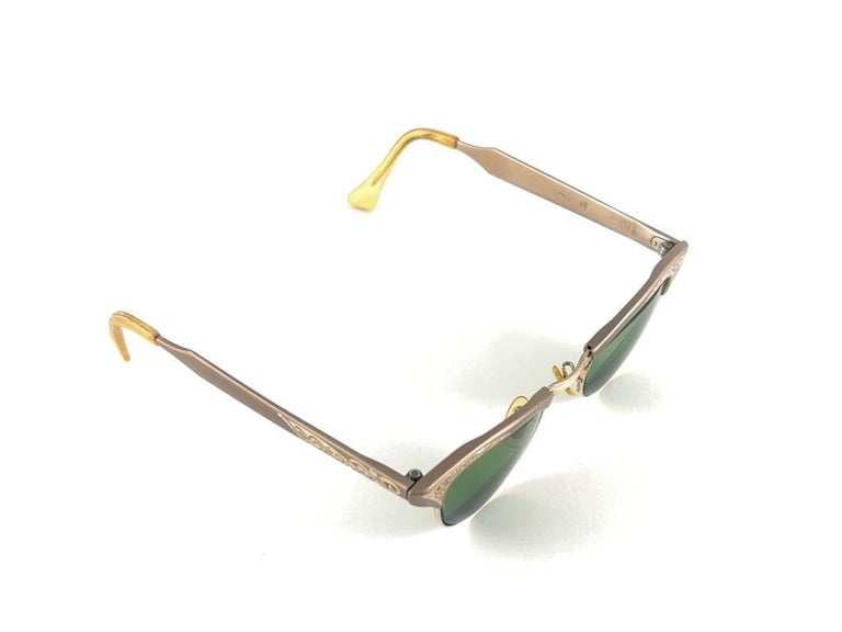 Vintage American Optical Cat Eye Clubmaster Sunglasses 60'S Made