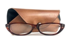 Vintage American Optical Cat Eye Tortoise Reading Prescription Made in Usa