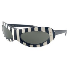 Vintage American Optical Midcentury Black 
White "Torrid" Sunglasses 1960
s Usa