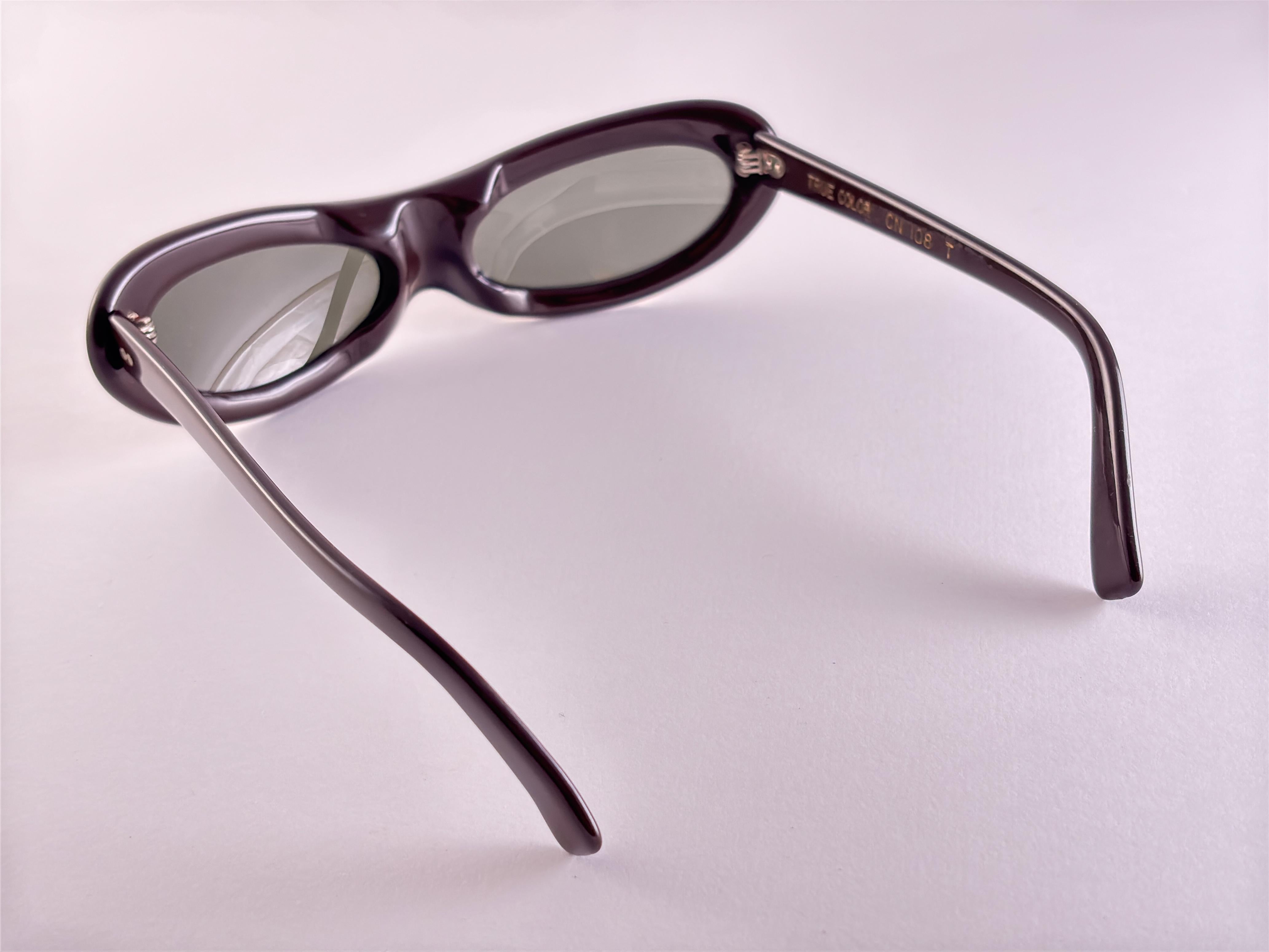 Gray Vintage American Optical Midcentury Brown & Beige 