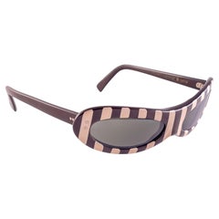 Vintage American Optical Midcentury Brown & Beige "Torrid" Sunglasses 1960's Usa