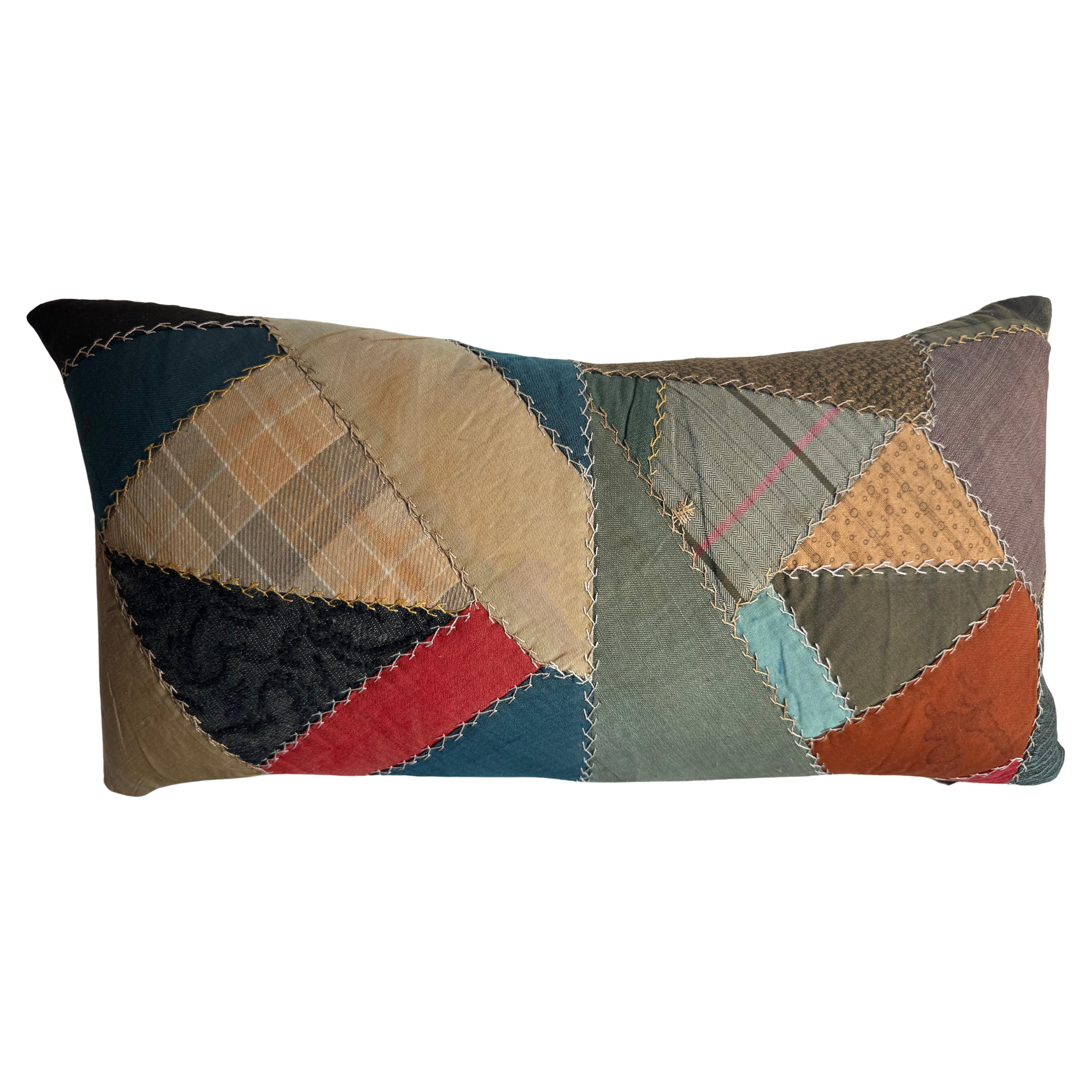 Vintage American Patchwork Pillow