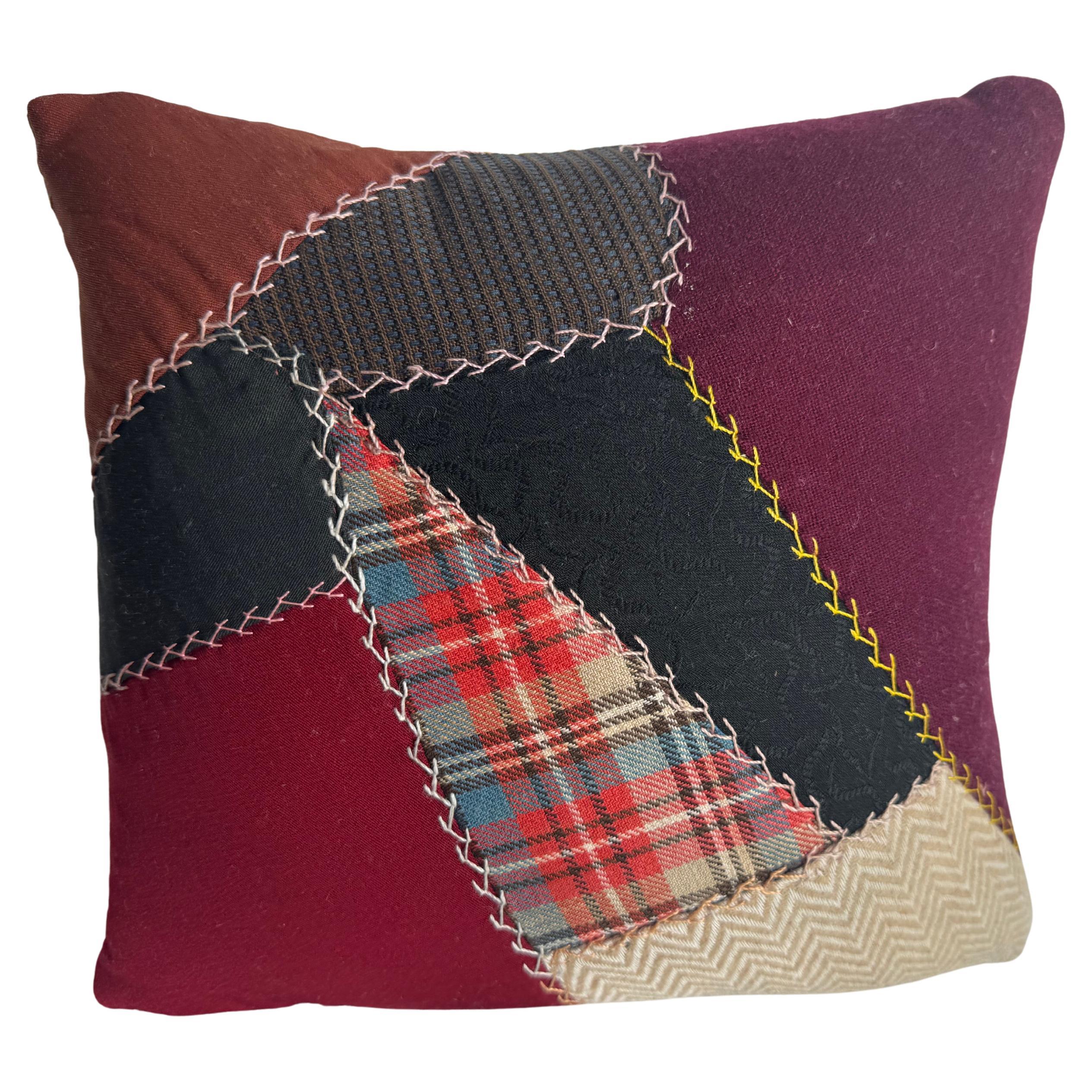 Vintage American patchwork pillow