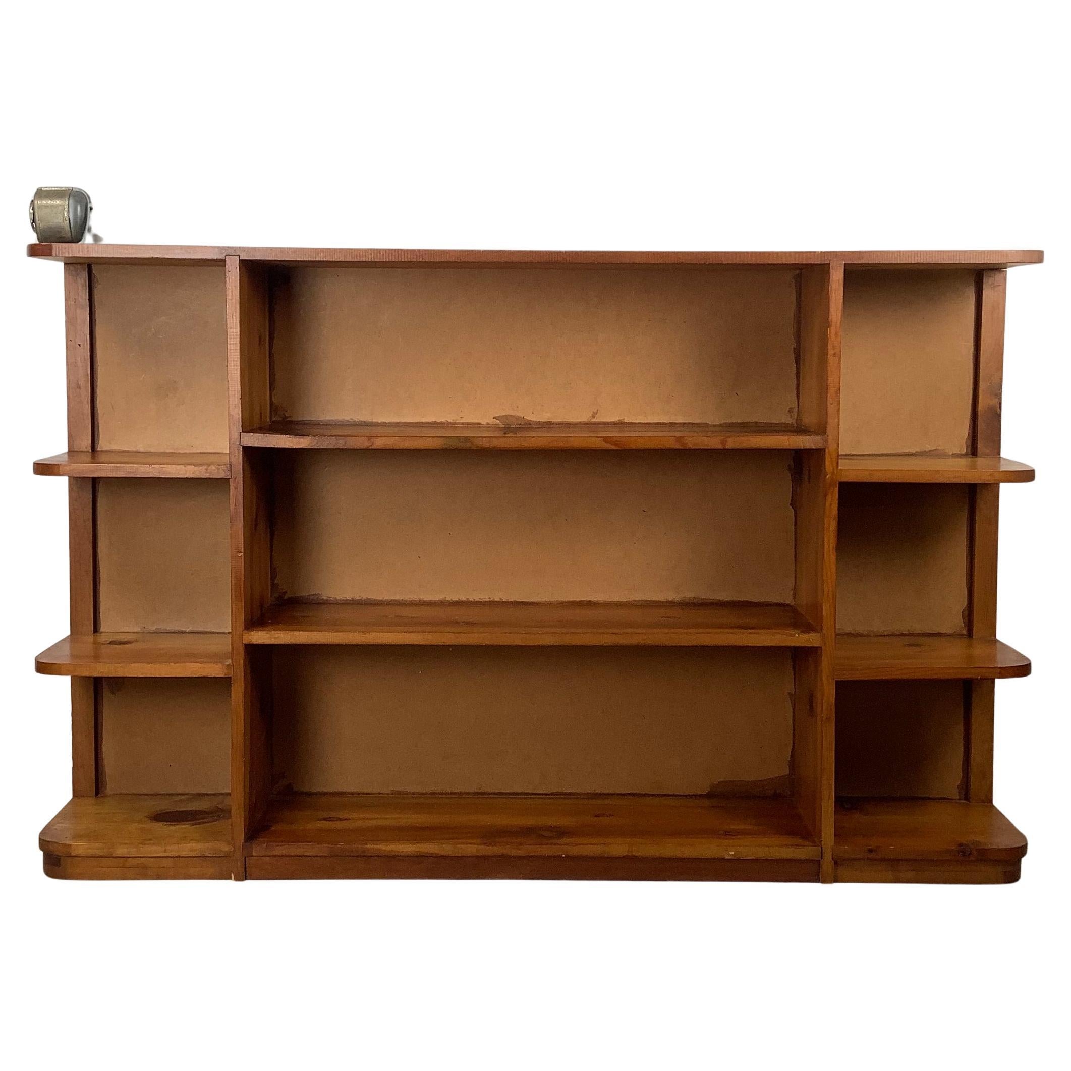 Vintage American Pine Bookcase