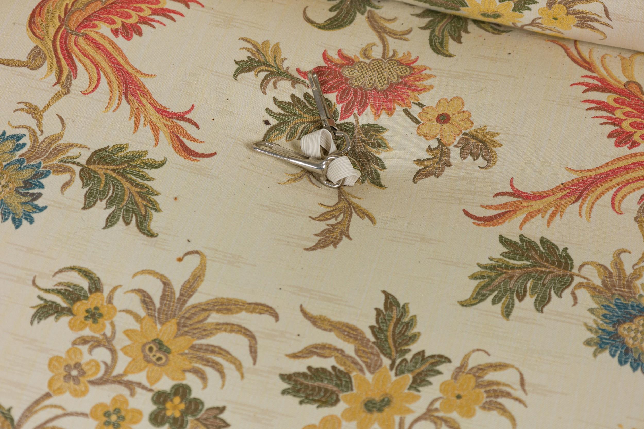20th Century Vintage American Plush Floral Sofa