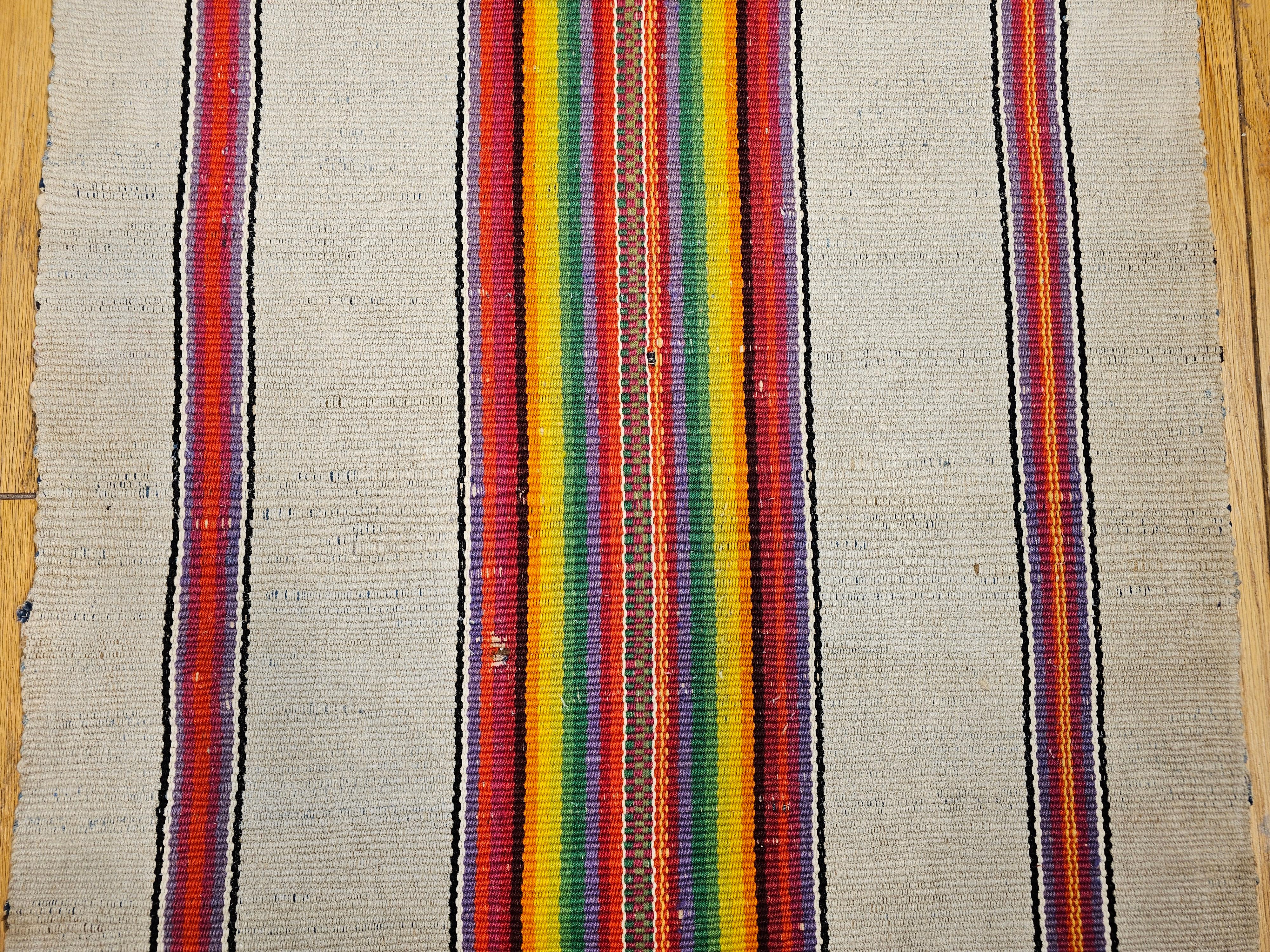 20th Century Vintage American Rag Runner For Sale