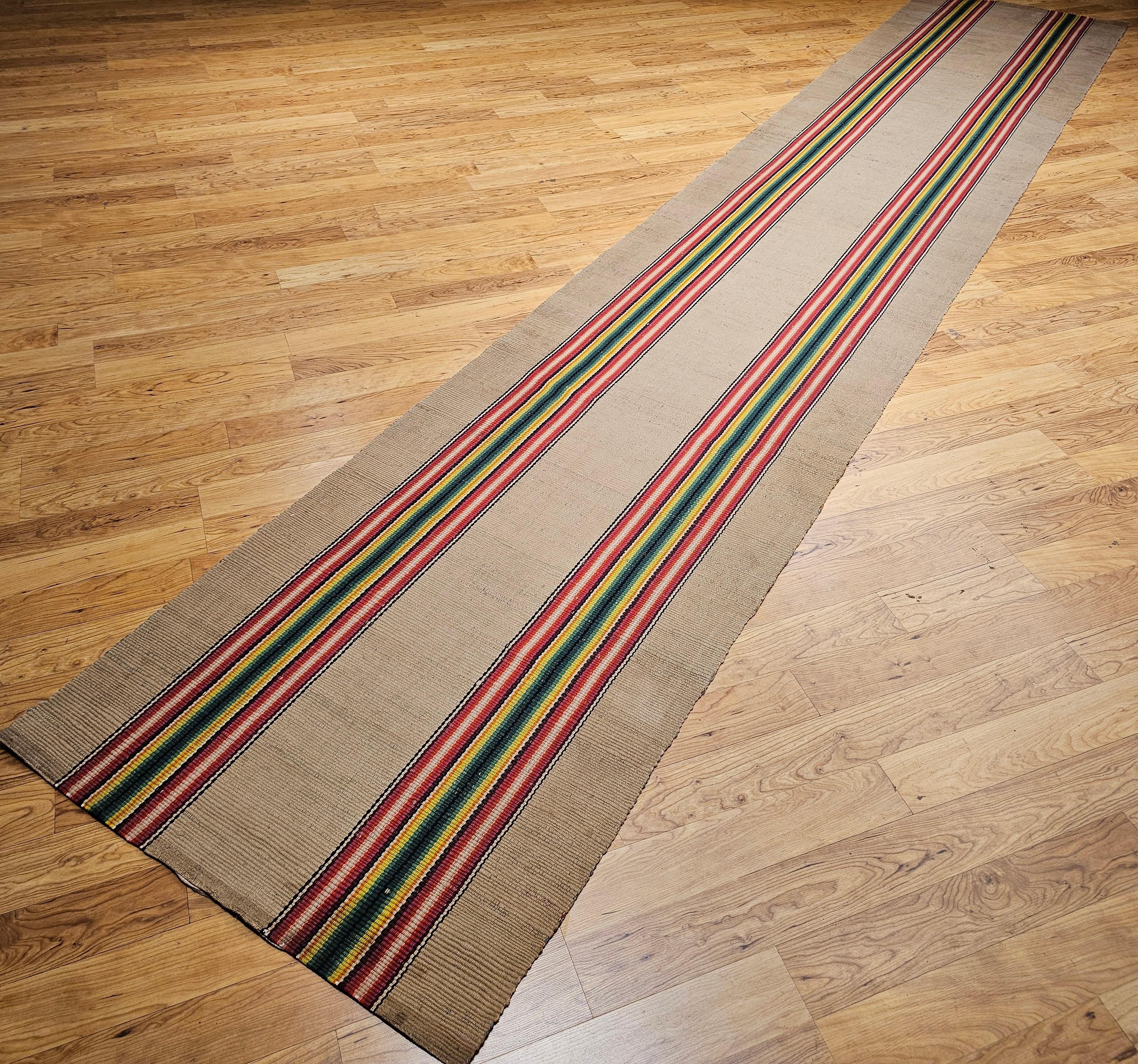 20th Century Vintage American Rag Runner For Sale