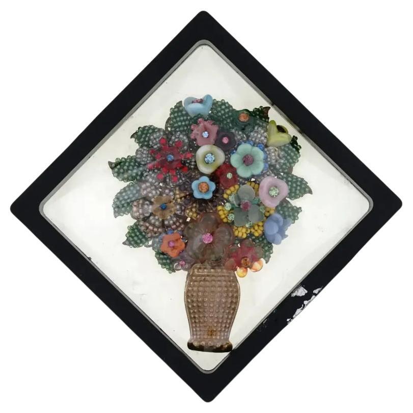 Vintage American Stanley Hagler Pin Flower Brooch