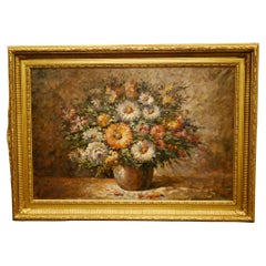 Used American Still Life Oil Painting Signed Denver Impressionist