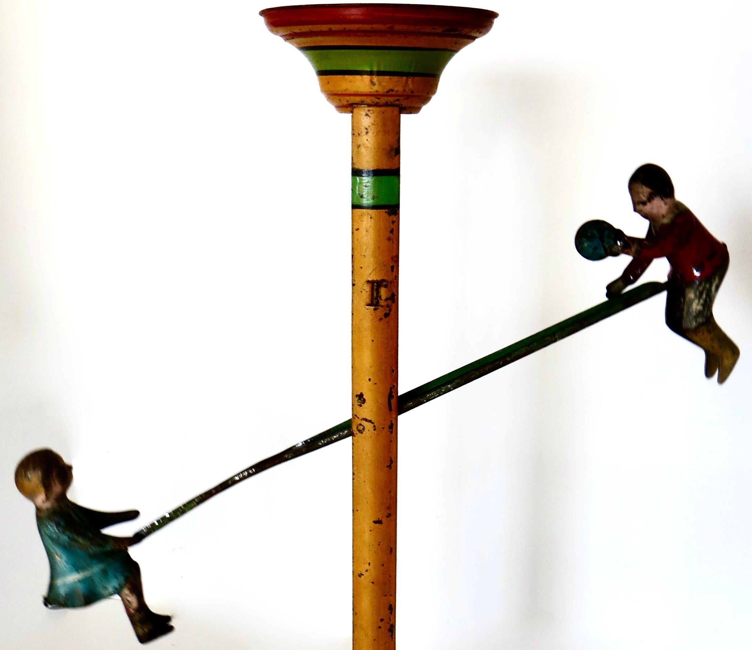 Hand-Painted Vintage American Tin Toy 