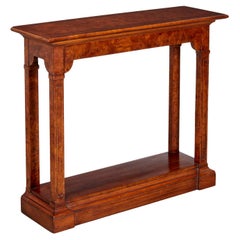Vintage American - Two Tier Tomlinson Furniture Burlwood Veneer Console Table