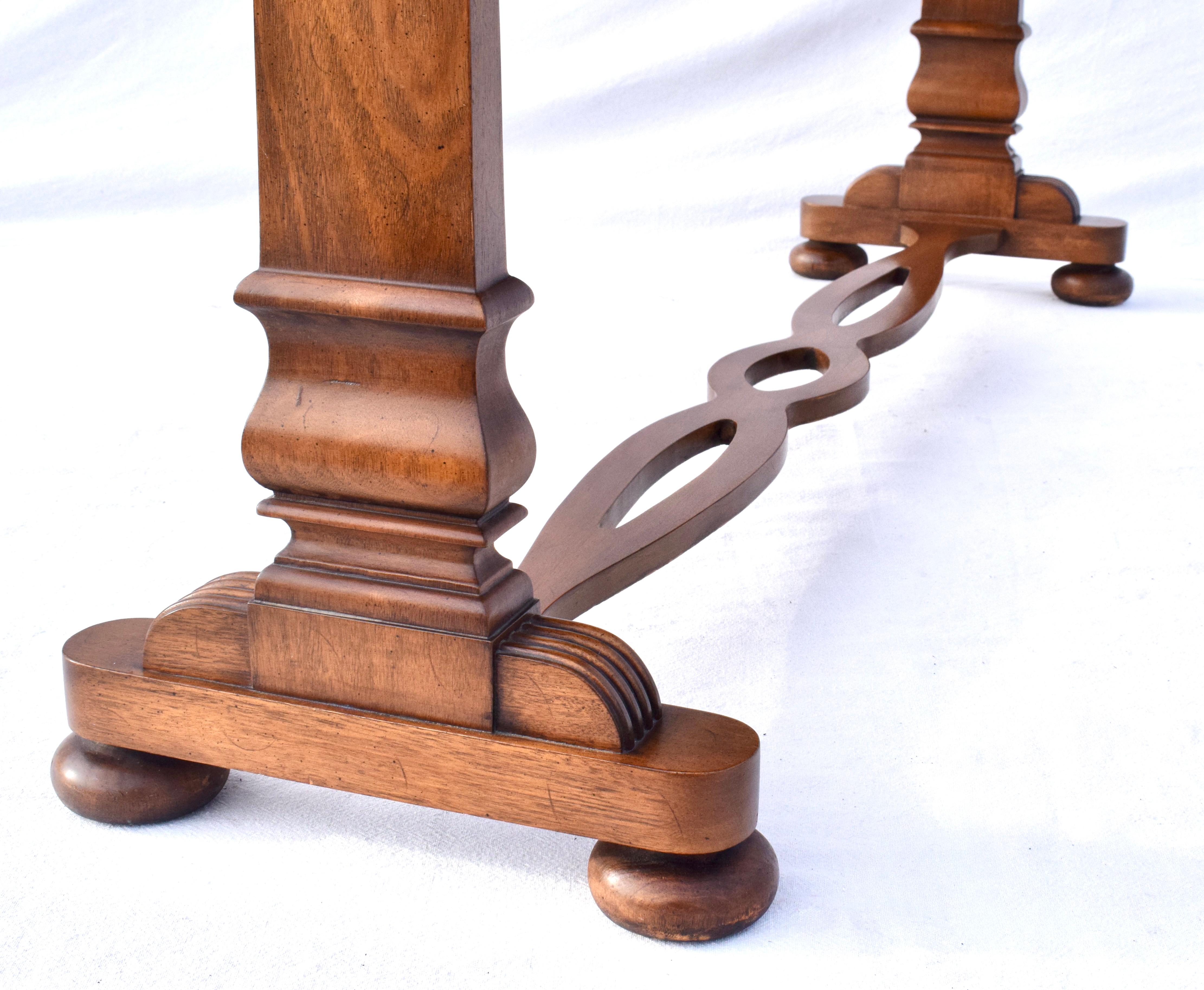 Vintage American Walnut Console Table For Sale 5