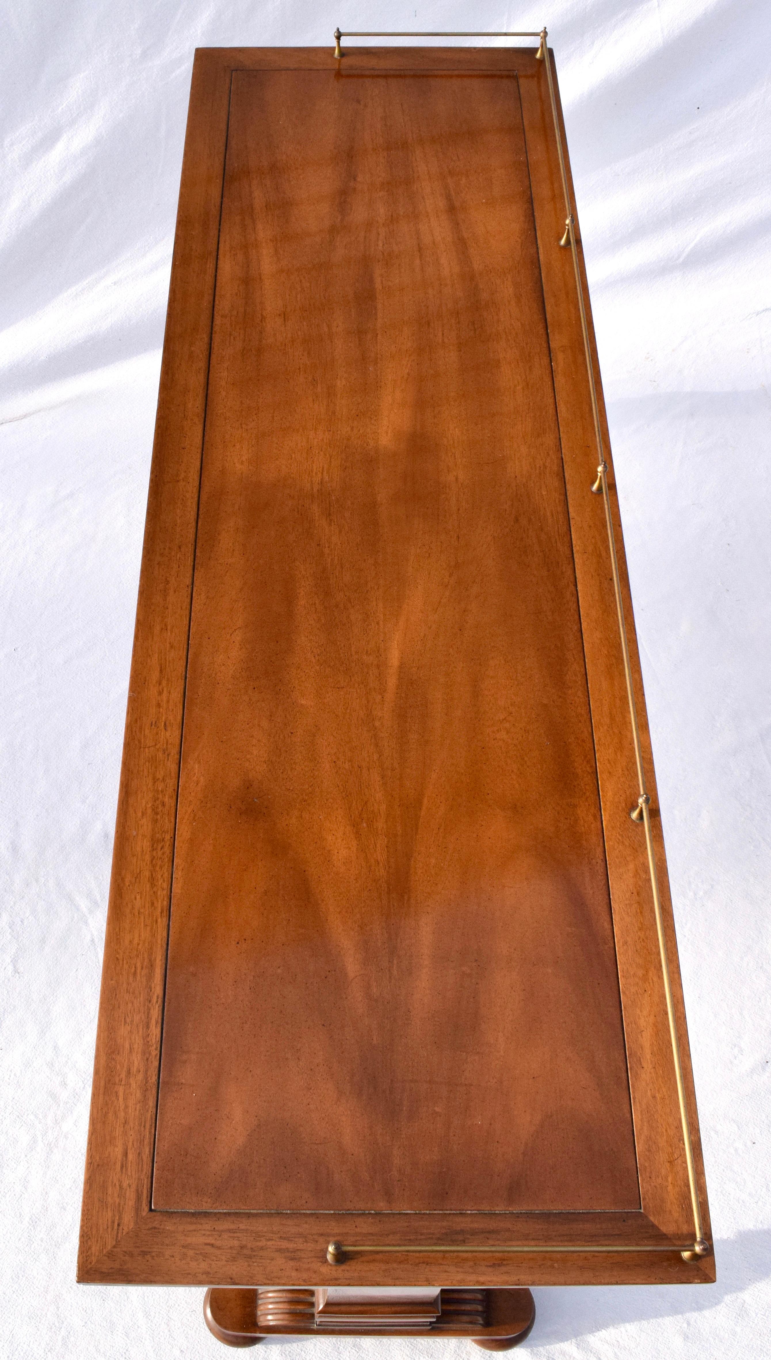 Vintage American Walnut Console Table For Sale 1