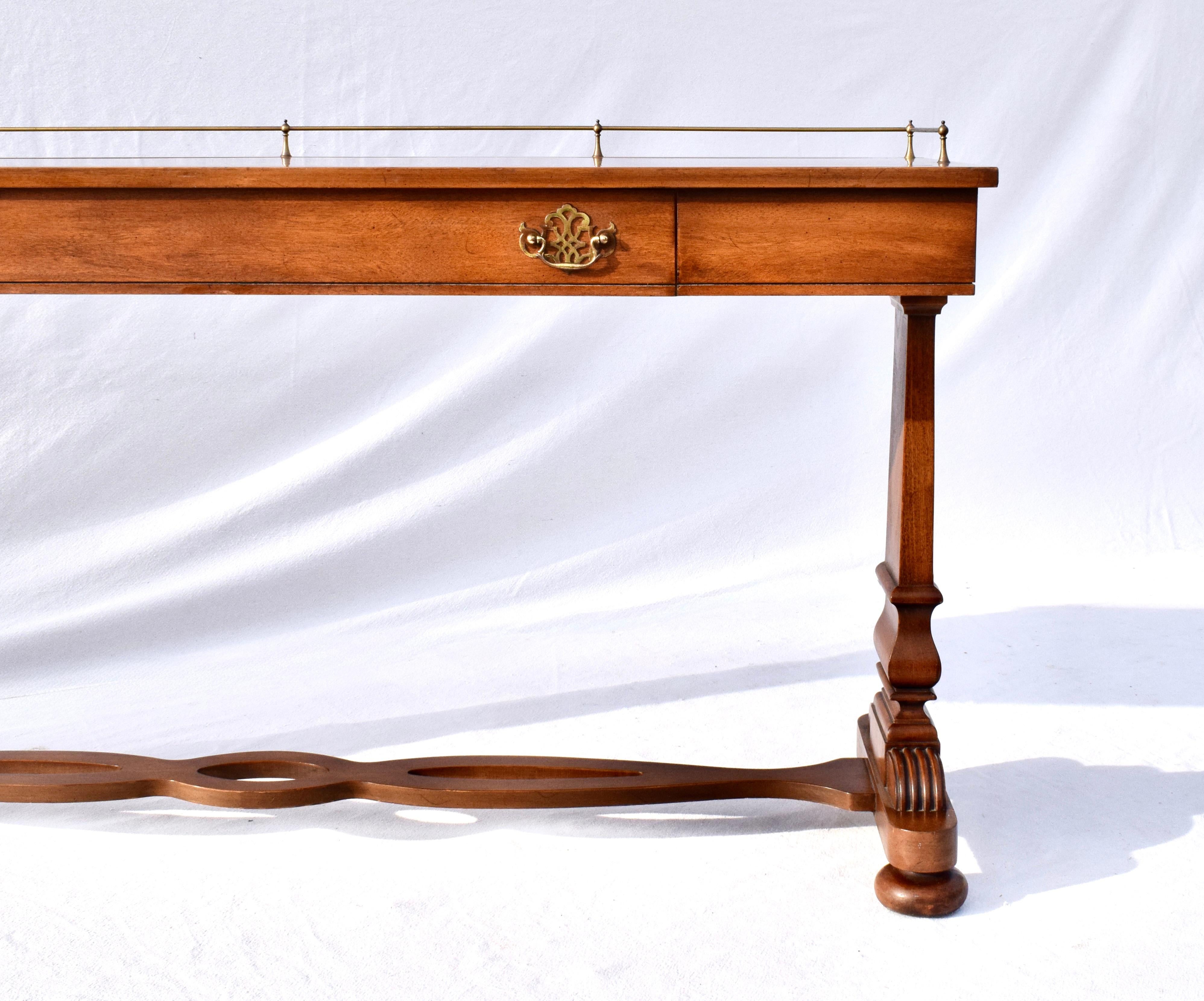 Vintage American Walnut Console Table For Sale 2