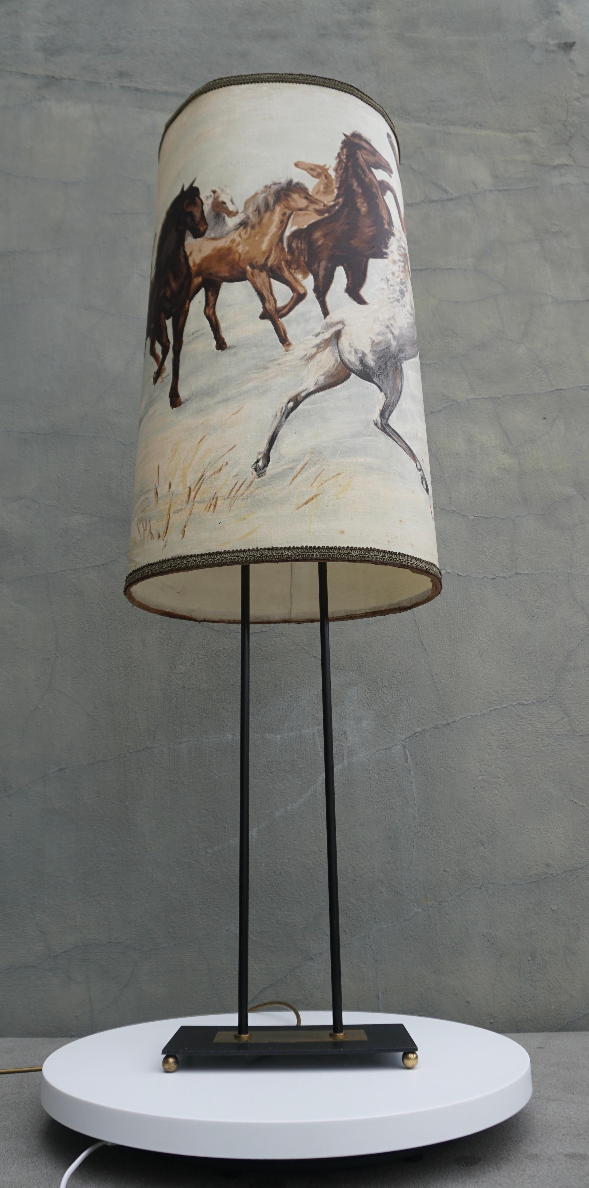 Vintage American Western Cowboy Horse Lamp  For Sale 3