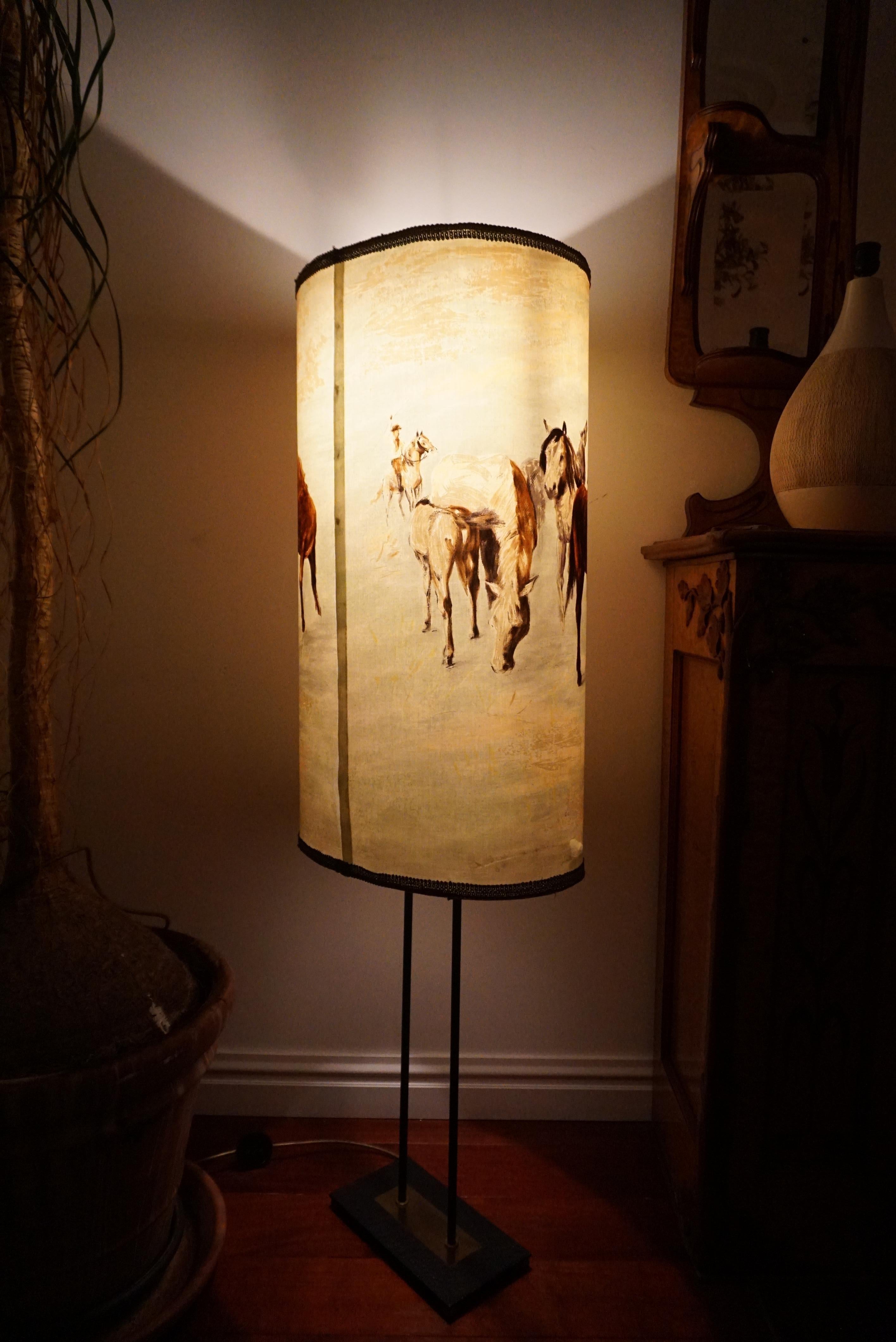 Vintage American Western Cowboy Horse Lamp  For Sale 4