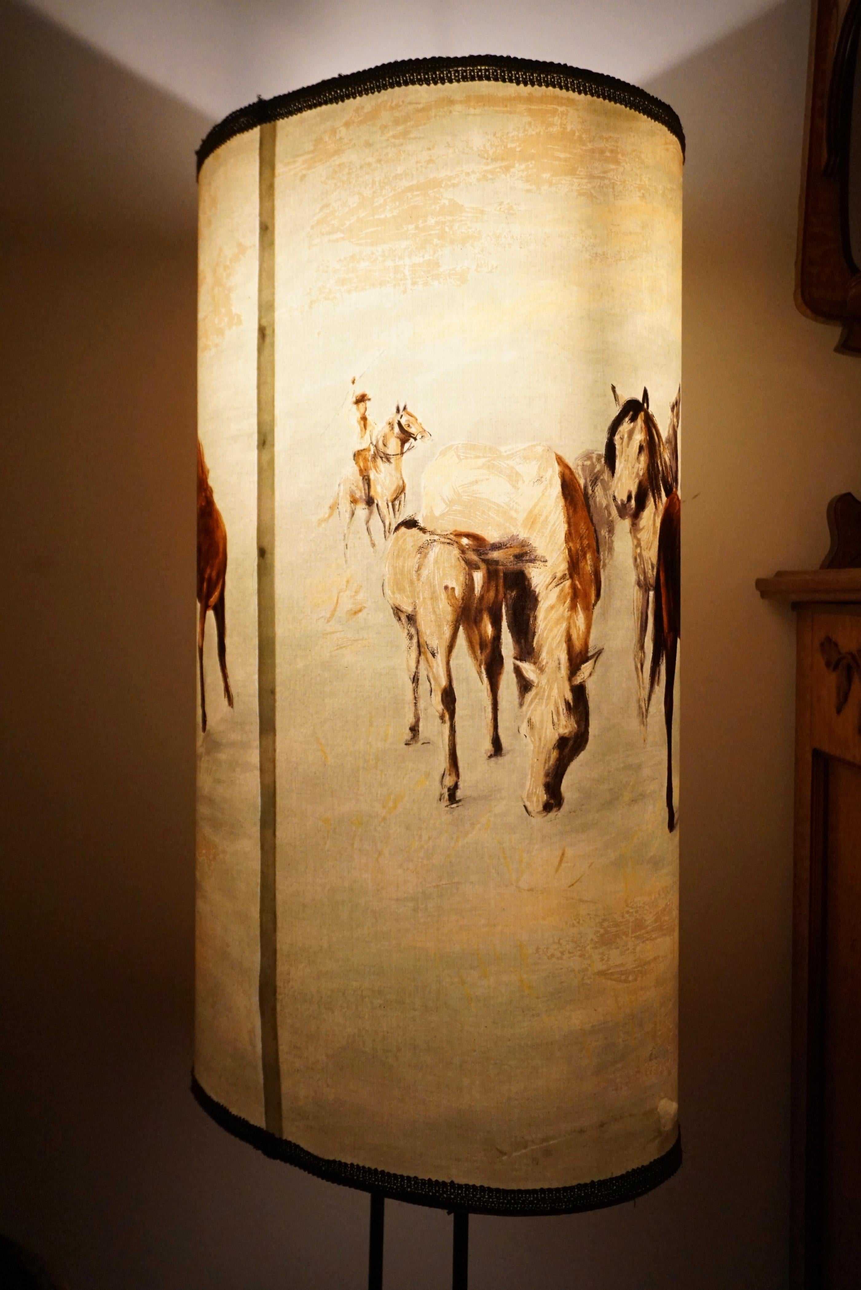 Vintage American Western Cowboy Horse Lamp  For Sale 7