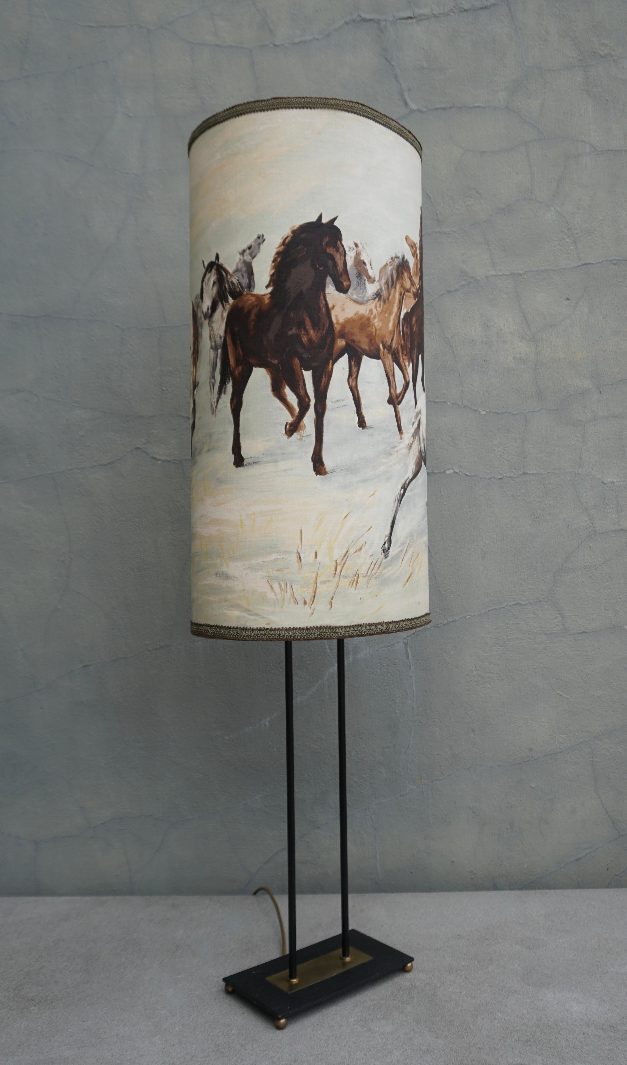 20th Century Vintage American Western Cowboy Horse Lamp  For Sale