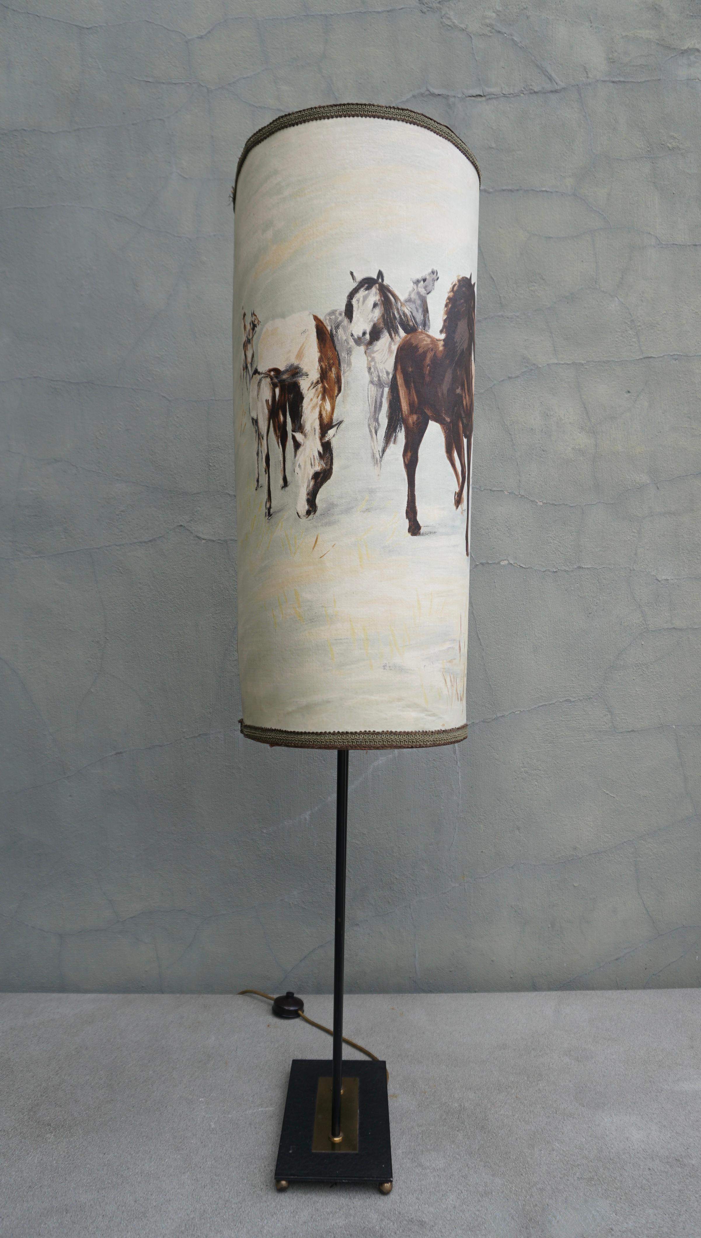 Vintage American Western Cowboy Horse Lamp  For Sale 1