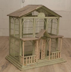 Vintage American Wood & Metal Architectural Birdhouse