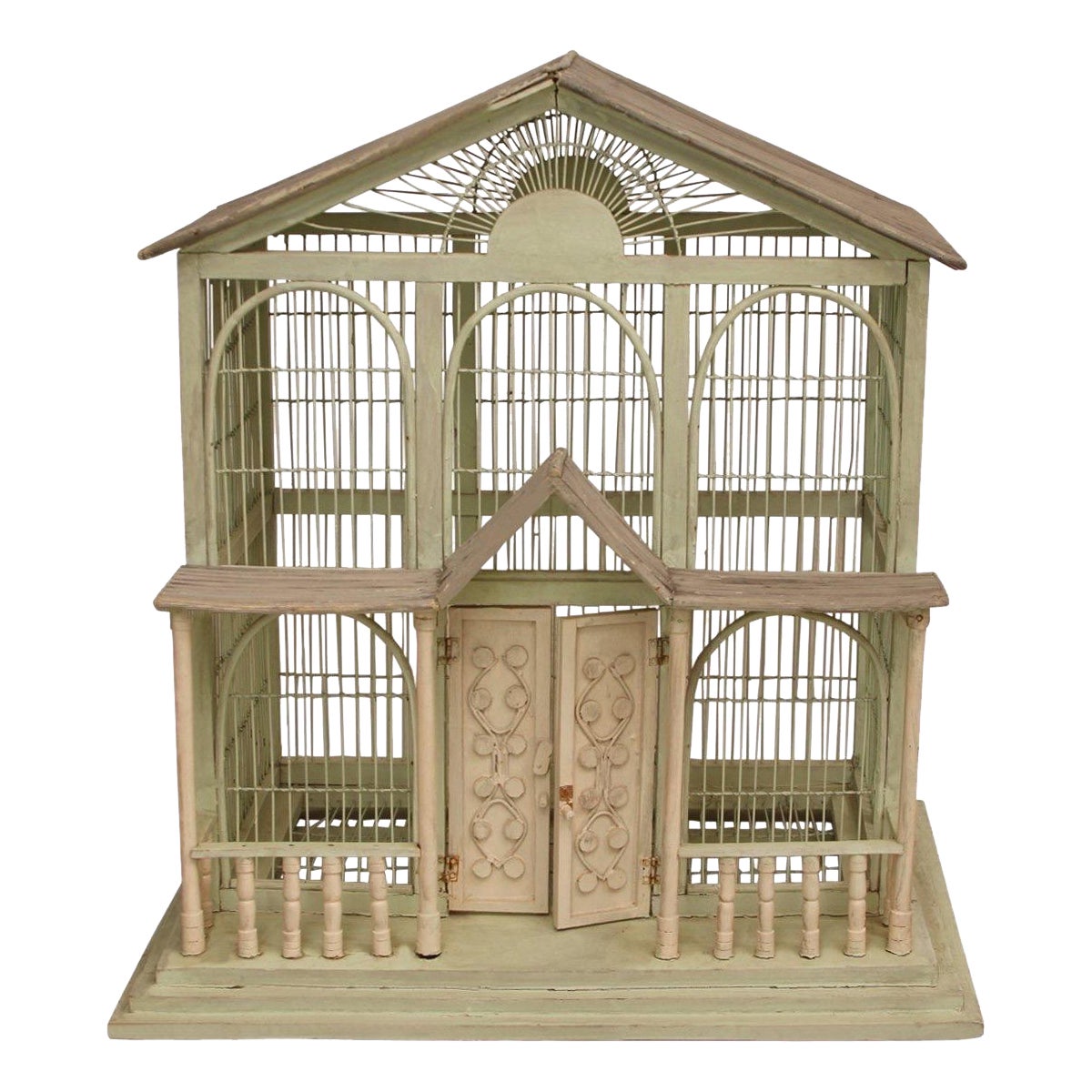 Vintage American Wood & Metal Architectural Birdhouse