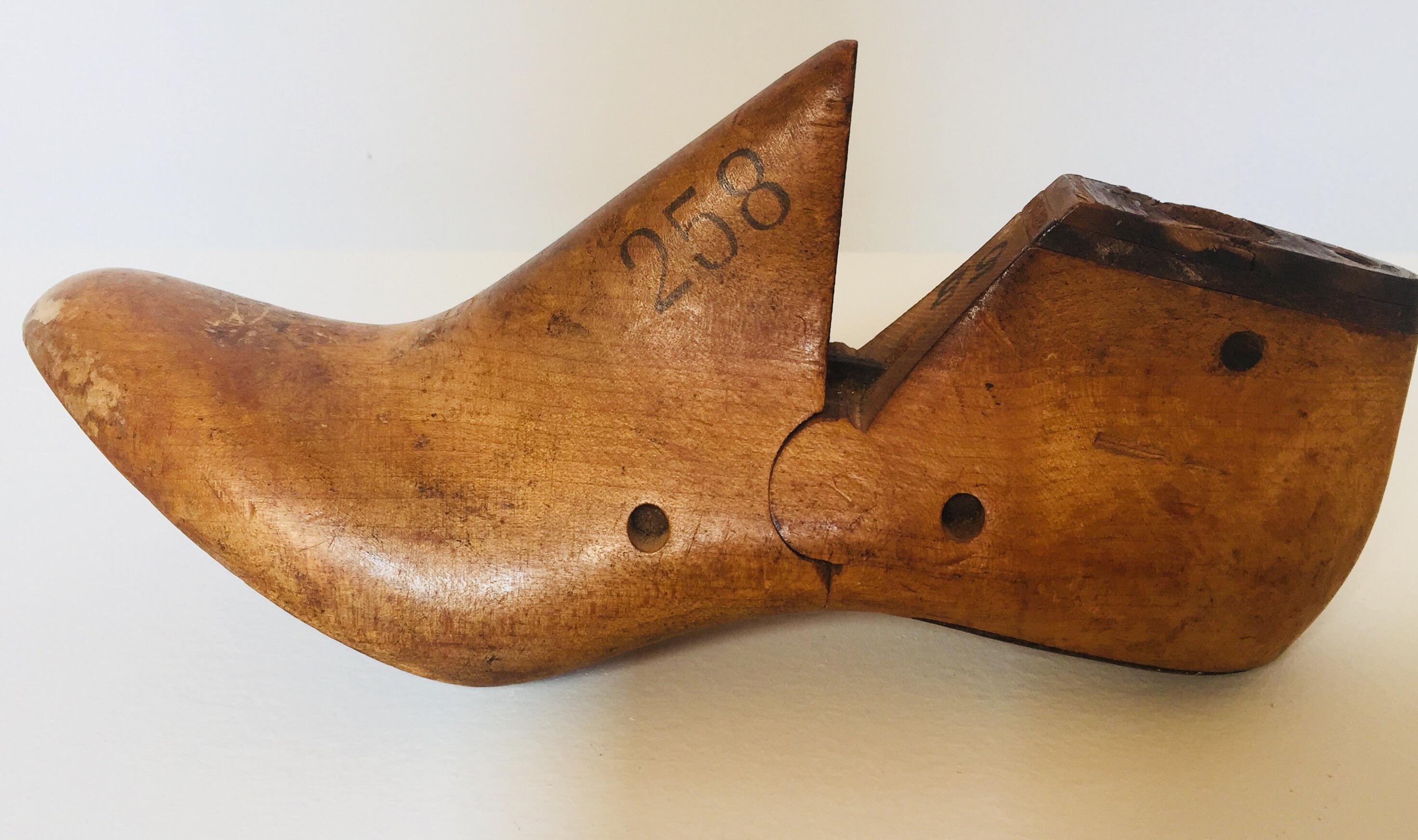 Vintage American Wood Frauen Schuhform von Sterling (amerikanisch)