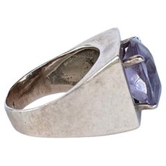 Vintage Amethyst and 9 Carat Gold Cocktail Ring