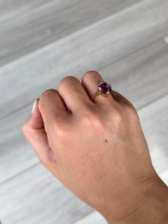 Vintage Amethyst and 9 Carat Gold Cocktail Ring