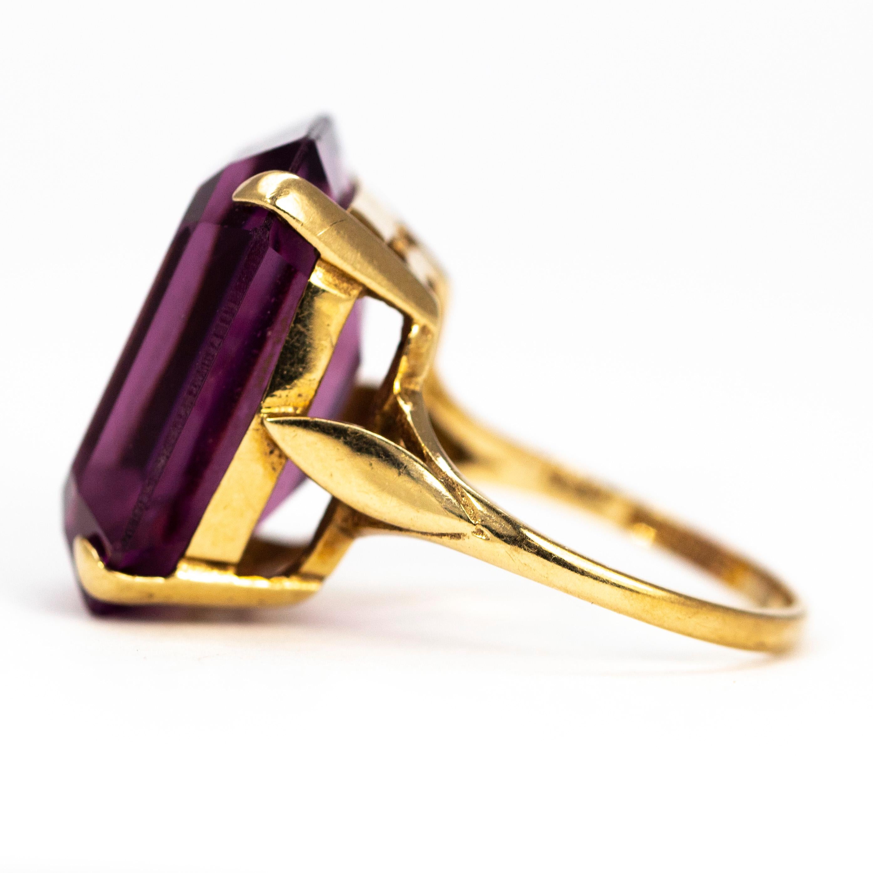 9 carat gold amethyst ring