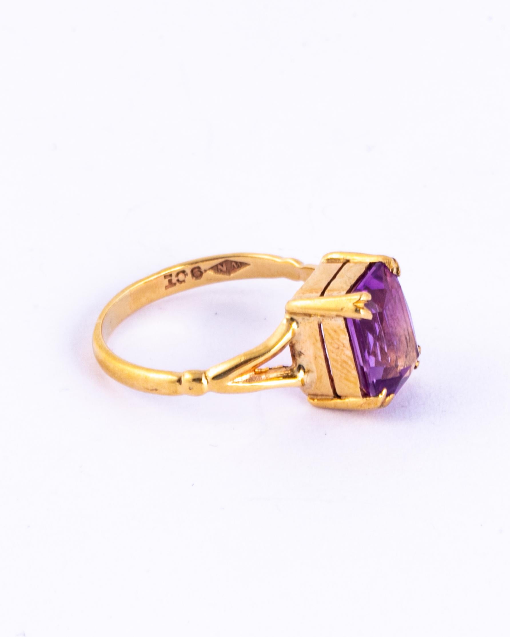 9 carat amethyst ring