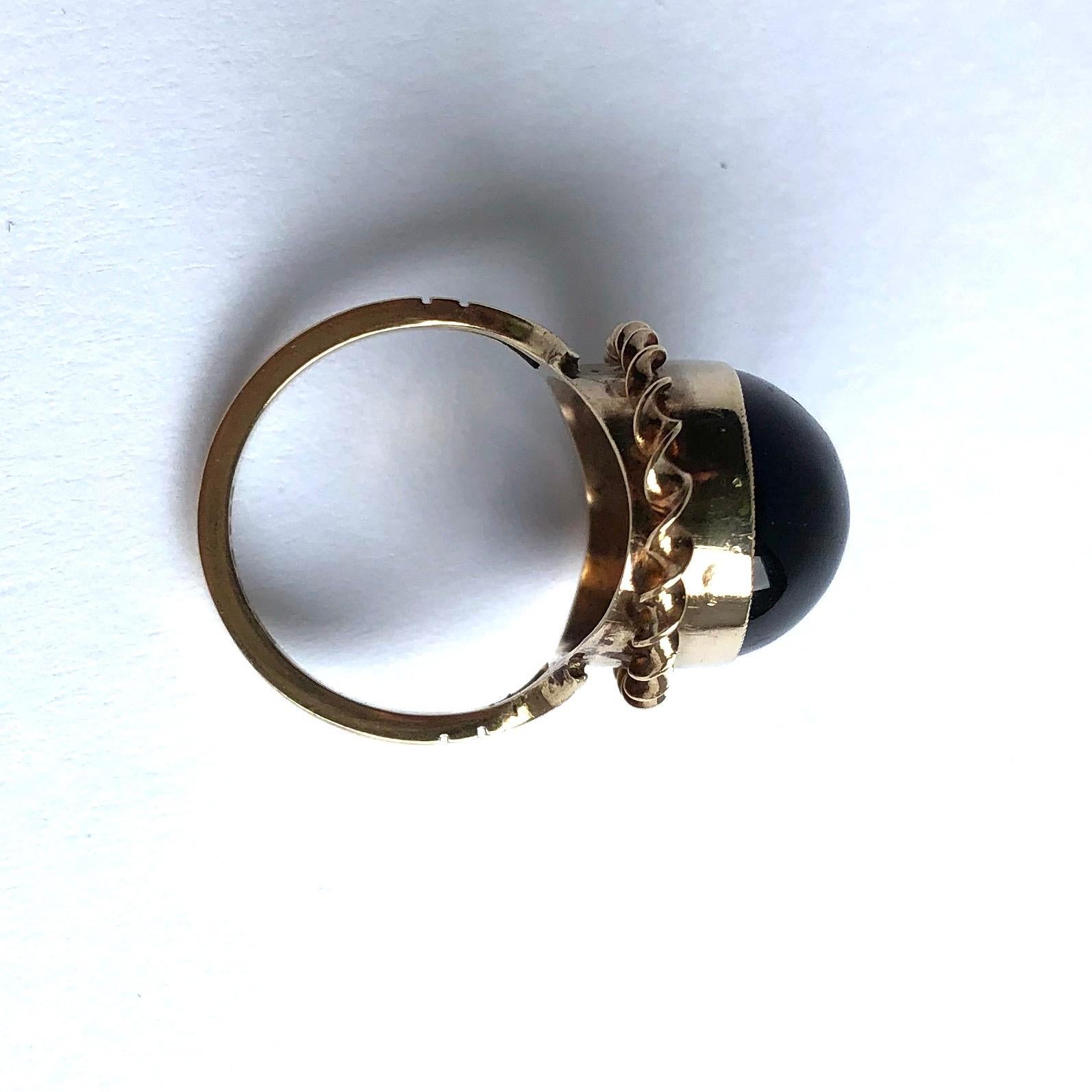 9 carat gold amethyst ring