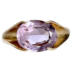 Vintage Amethyst and 9 Carat Gold Cocktail Ring