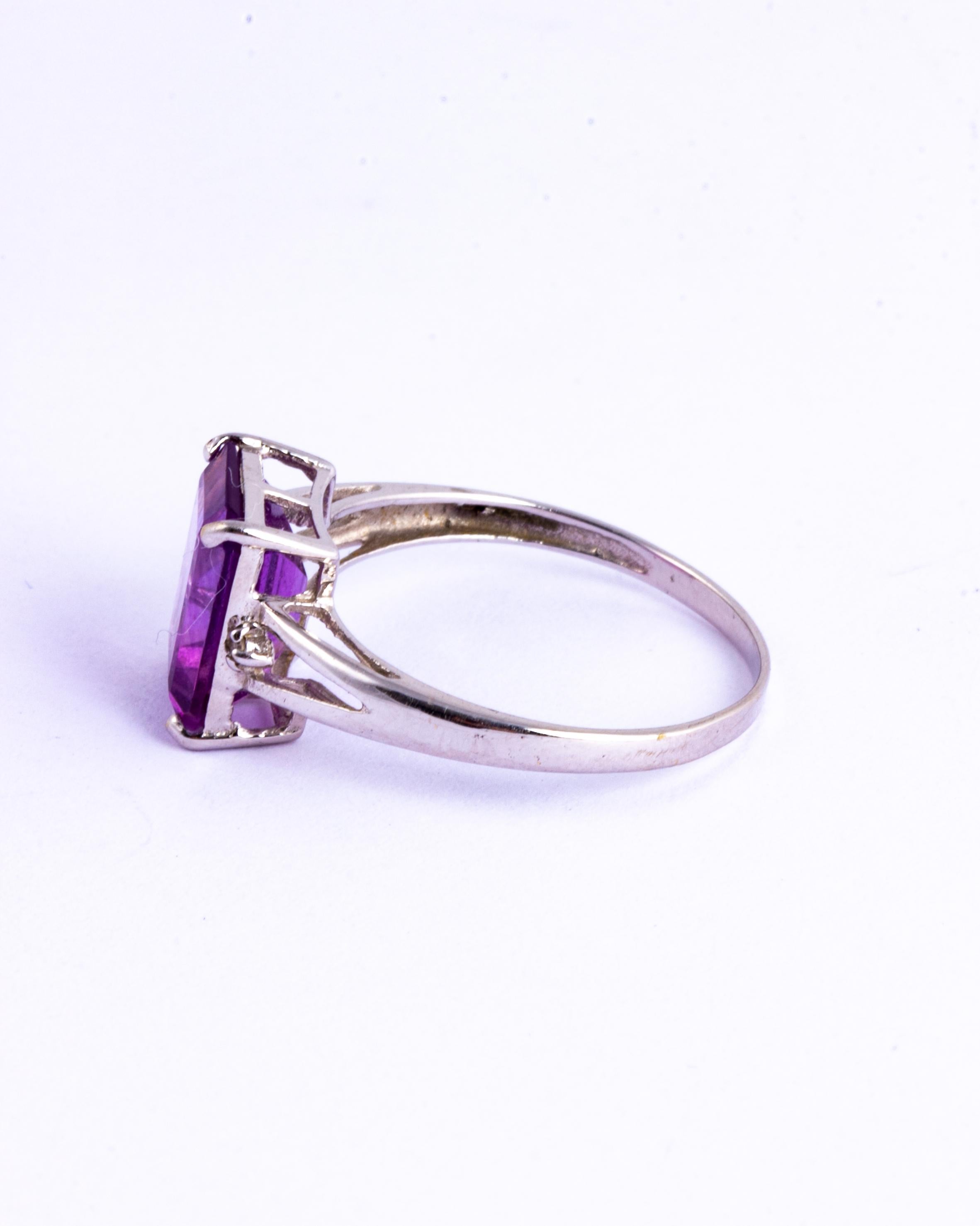 14 carat amethyst ring