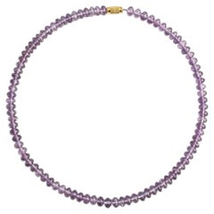 Vintage Amethyst Bead Necklace