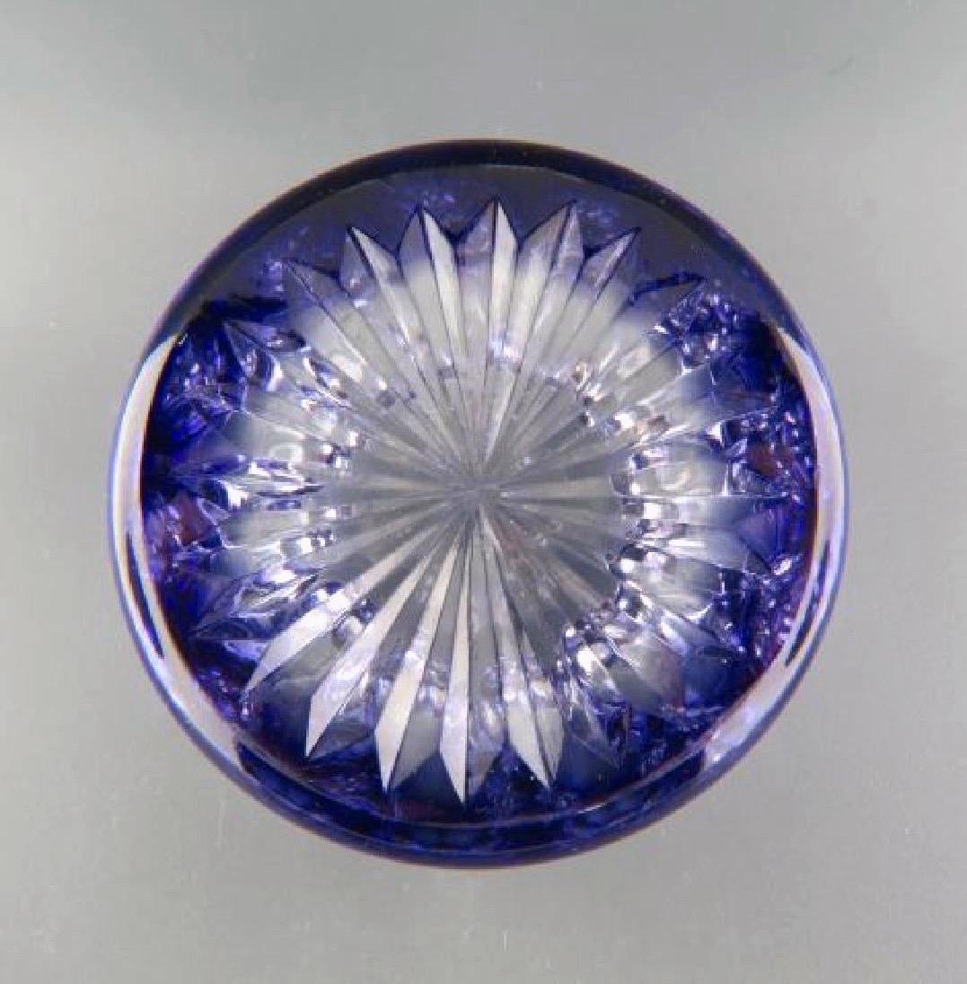 Faceted Vintage Amethyst Crystal Paperweight from Webb Corbett of England