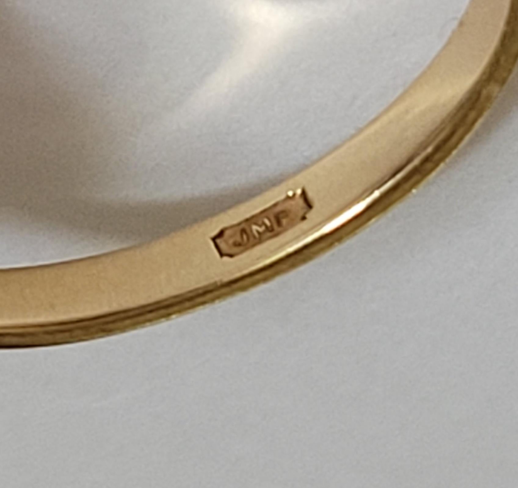 Vintage Amethyst Gold ring London HM For Sale 2