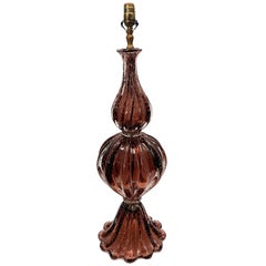 Vintage Amethyst Murano Lamp