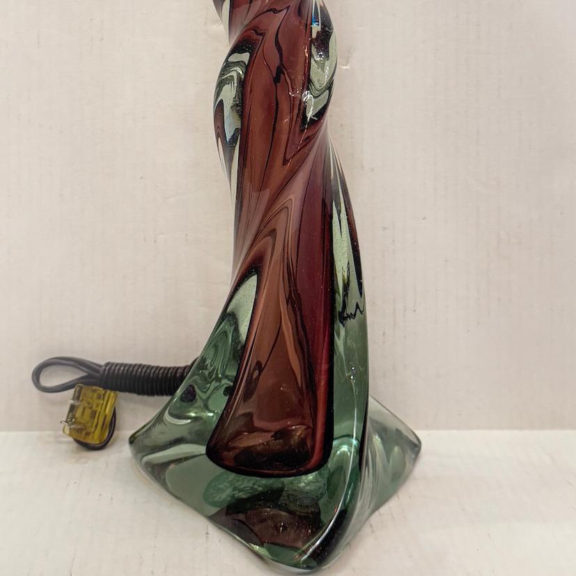 Lampada vintage di Murano in ametista In condizioni buone in vendita a New York, NY