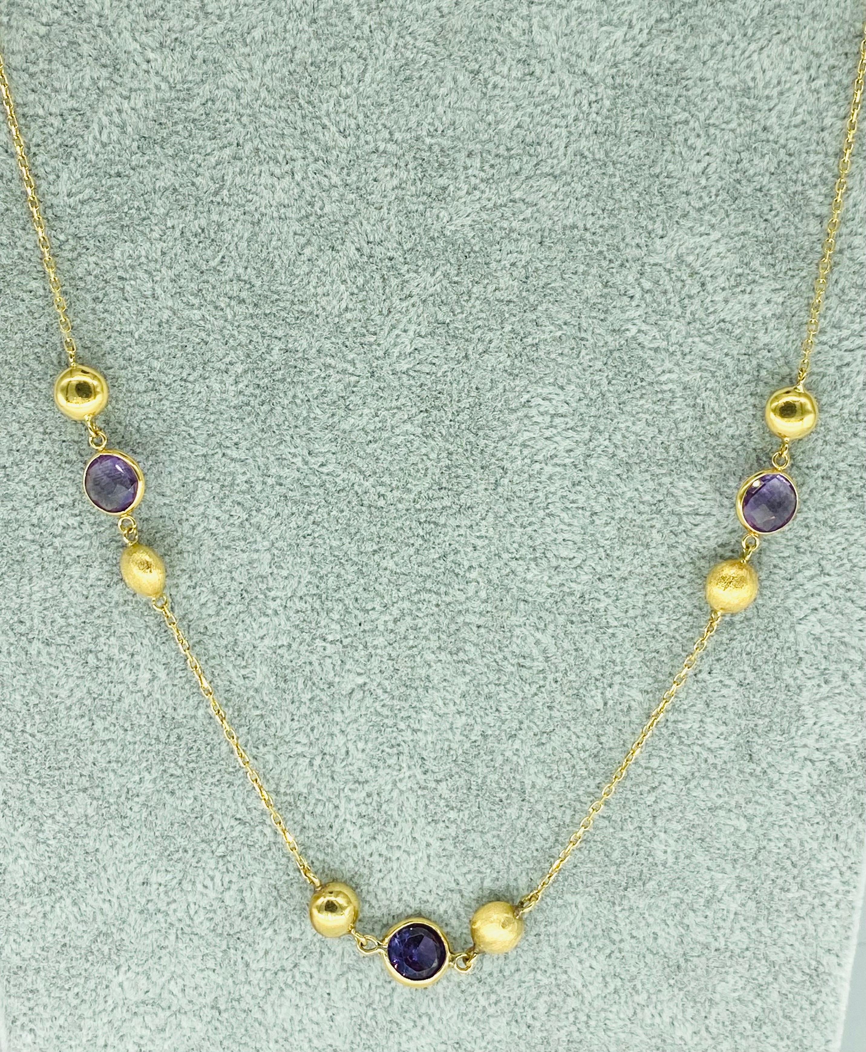 purple topaz necklace