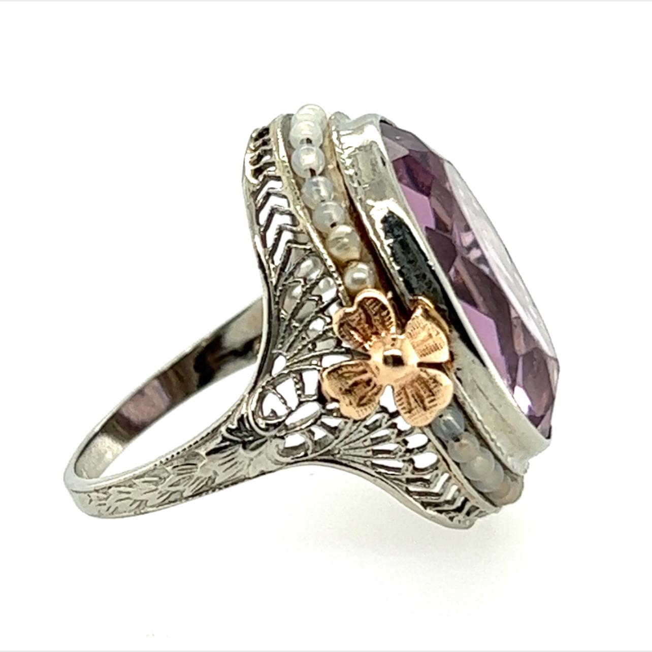 antique amethyst ring