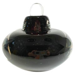 Vintage Amethyst Studio Glass Perfume Bottle - Unsigned - Mid 20th Century