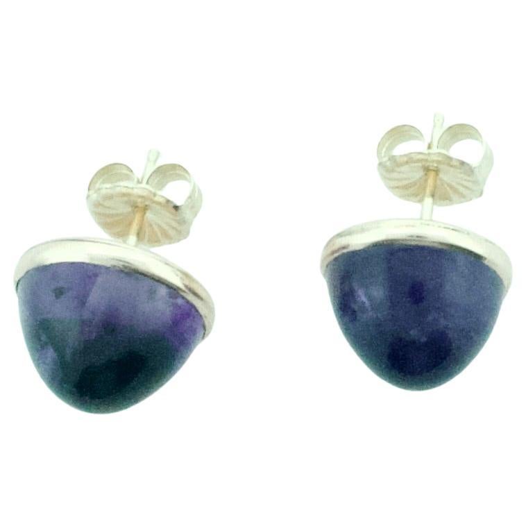 Vintage Amethyst Gelbgold Ohrstecker
