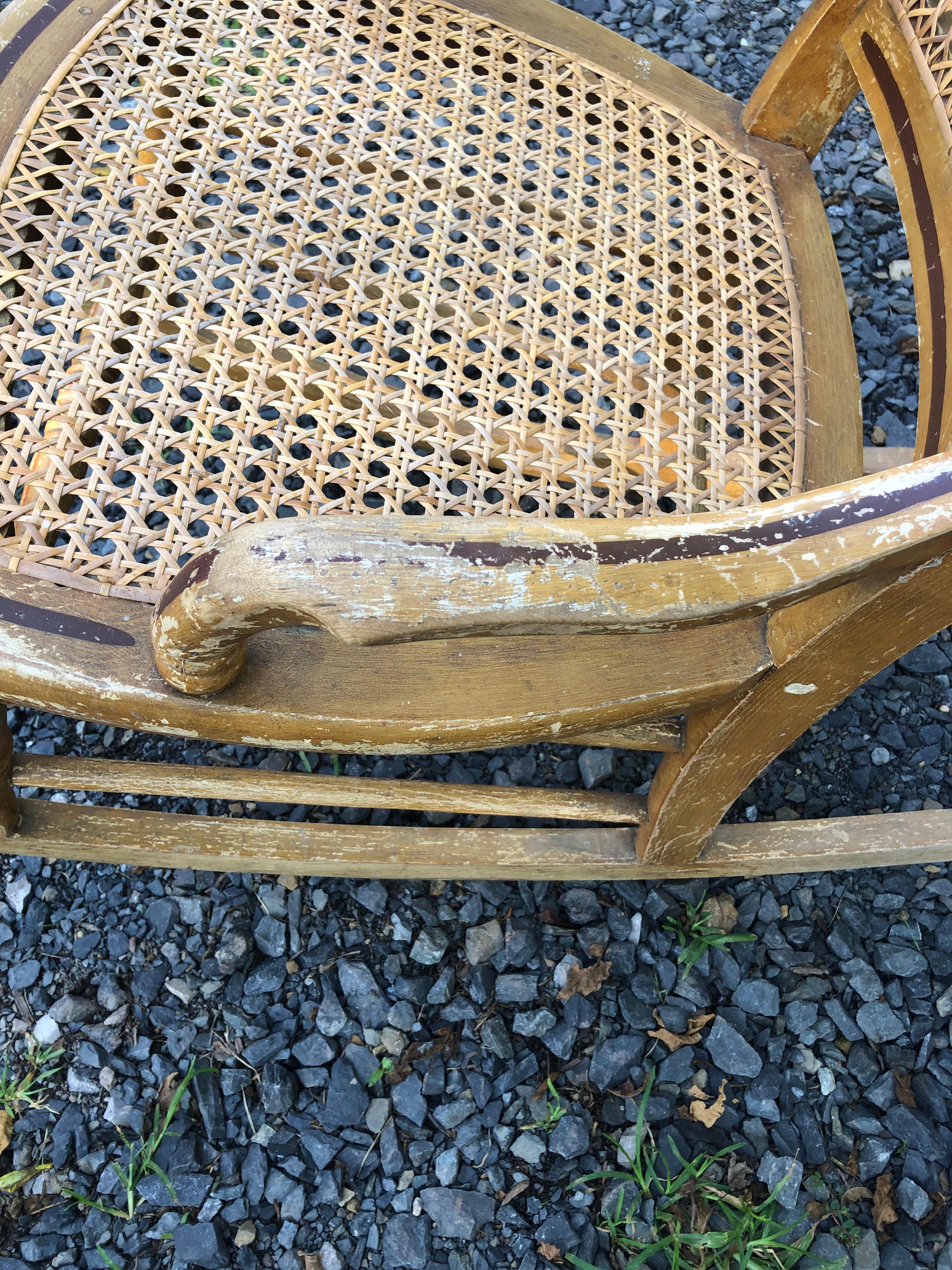 Vintage Amish Made Country Rocking Chair For Sale 2