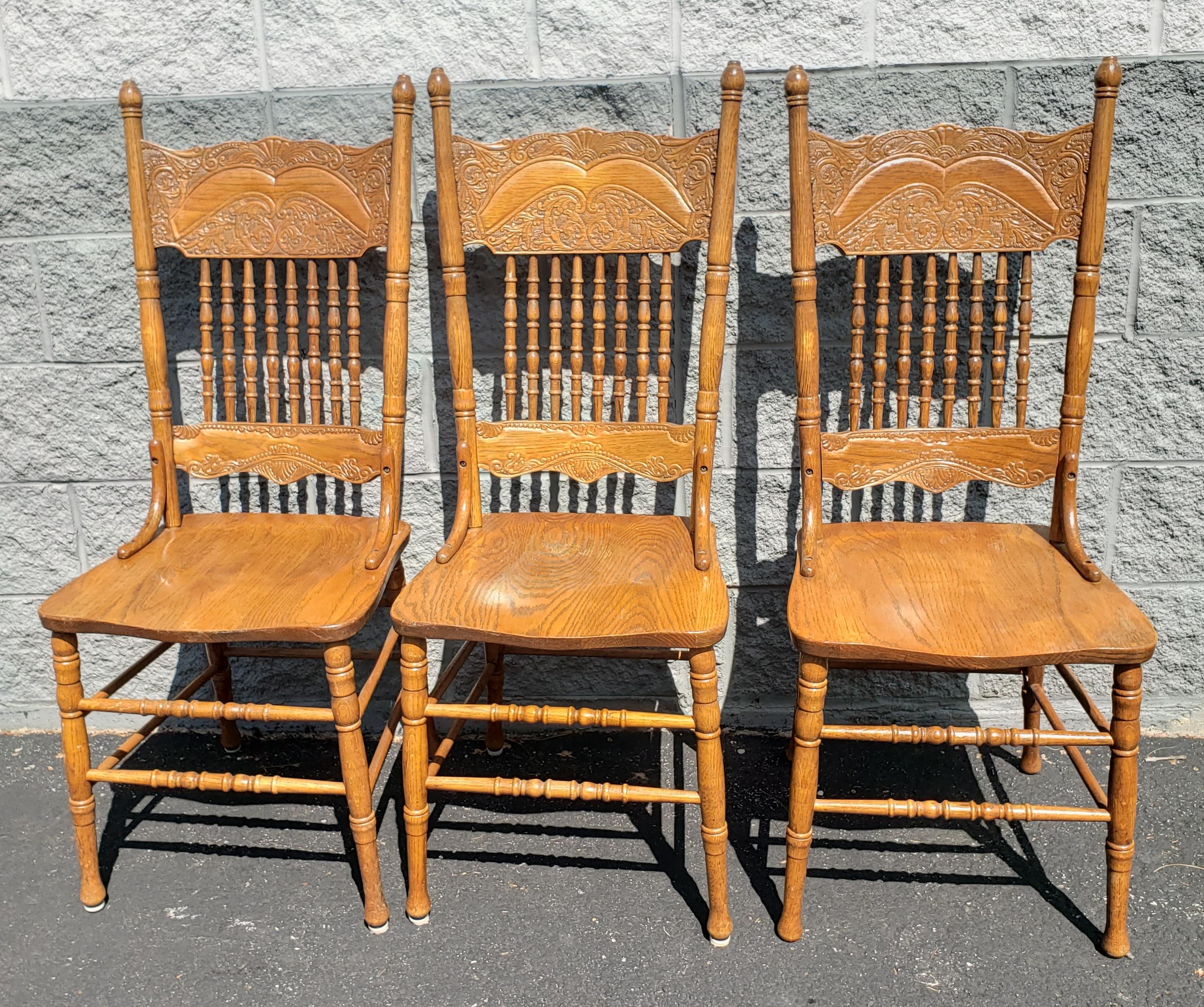 pressed back chairs value