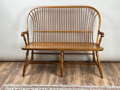 Panca Windsor in Oak Oak vintage