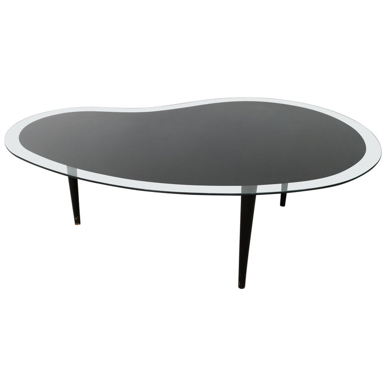 Vintage Amoeba Or Kidney Shaped Black And Clear Glass Coffee Table At 1stdibs Free delivery and returns on ebay plus items for plus members. vintage amoeba or kidney shaped black and clear glass coffee table